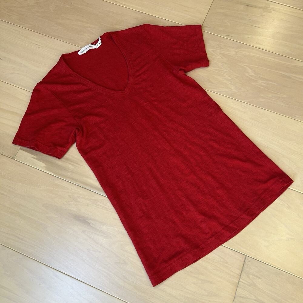 Isabel Marant Etoile Linen Tee V-Neck Short Sleeve Women’s Medium - Picture 2 of 7